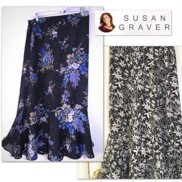 Susan Graver Dresses & Skirts - EUC Susan Graver Reversible 2 way Skirt